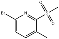 6-溴-3-甲基-2-(甲磺酰基)吡啶, 2757008-48-1, 结构式