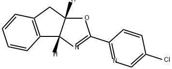 (3AR,8AS)-2-(5-氯吡啶-2-基)-3A,8A-二氢-8H-茚并[1,2-D]恶唑, 2757083-62-6, 结构式