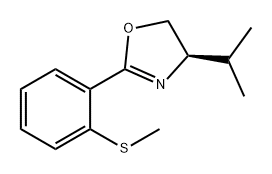 (R)-4-Isopropyl-2-(2-(methylthio)phenyl)-4,5-dihydrooxazole Struktur