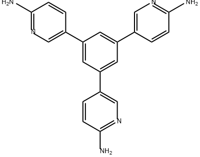 2-Pyridinamine, 5,5',5''-(1,3,5-benzenetriyl)tris- Structure