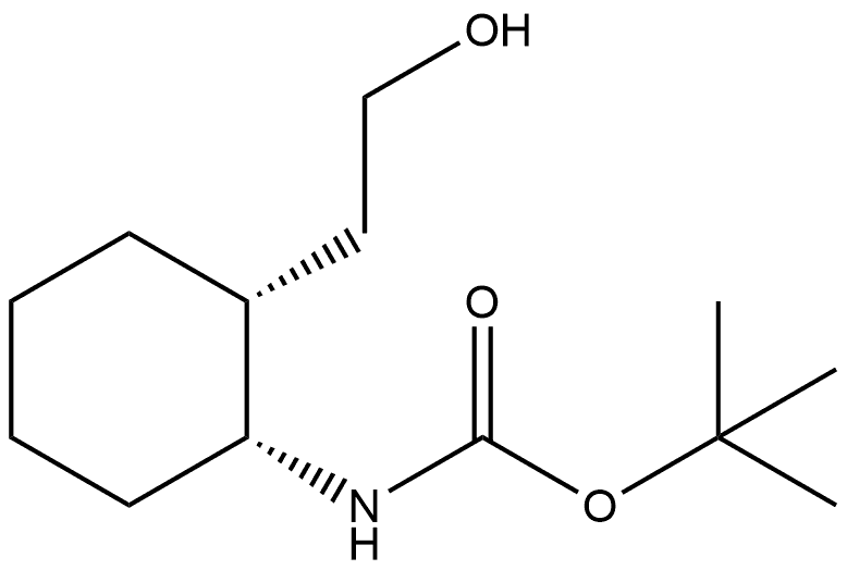 rel-1,1-Dimethylethyl N-[(1R,2R)-2-(2-hydroxyethyl)cyclohexyl]carbamate,2757219-95-5,结构式