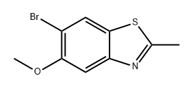 Benzothiazole, 6-bromo-5-methoxy-2-methyl- Struktur