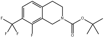 8-氟-7-(三氟甲基)-3,4-二氢异喹啉-2(1H)-羧酸叔丁酯, 2757409-73-5, 结构式