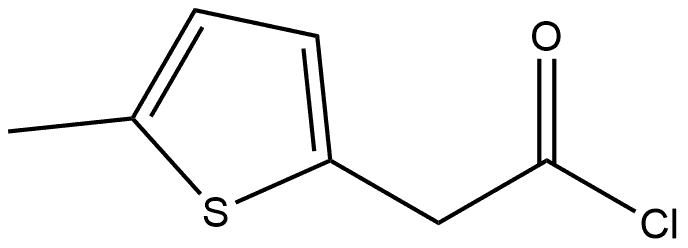 2-(5-甲基-2-噻吩基)乙酰氯 结构式