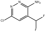 6-氯-4-(二氟甲基)哒嗪-3-胺 结构式