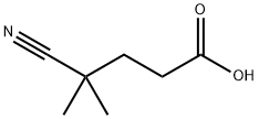 Pentanoic acid, 4-cyano-4-methyl- Struktur