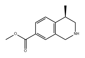 7-Isoquinolinecarboxylic acid, 1,2,3,4-tetrahydro-4-methyl-, methyl ester, (4R)- Struktur