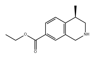 7-Isoquinolinecarboxylic acid, 1,2,3,4-tetrahydro-4-methyl-, ethyl ester, (4R)- Struktur