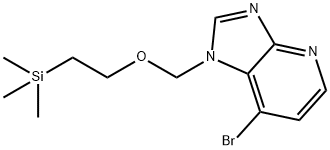 7-Bromo-1-[[2-(trimethylsilyl)ethoxy]methyl]-1H-imidazo[4,5-b]pyridine Struktur