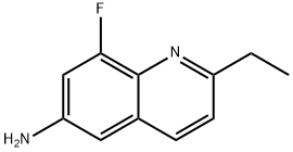2-乙基-8-氟喹啉-6-胺 结构式