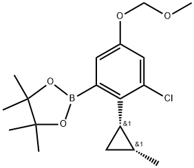 2758756-24-8 2-(3-氯-5-(甲氧基甲氧基)-2-((1S,2R)-2-甲基环丙基)苯基)-4,4,5,5-四甲基-1,3,2-二氧杂硼烷