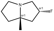 1H-Pyrrolizine, 2-fluorohexahydro-7a-methyl-, (2R,7aS)-rel- Structure