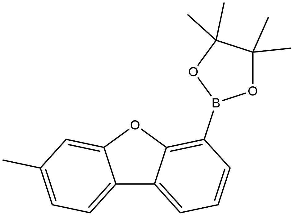 3-Methyl-6-(4,4,5,5-tetramethyl-1,3,2-dioxaborolan-2-yl)dibenzofuran Structure