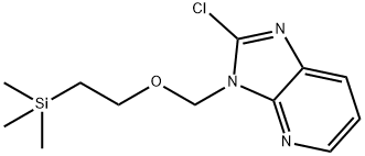2-Chloro-3-[[2-(trimethylsilyl)ethoxy]methyl]-3H-imidazo[4,5-b]pyridine Struktur