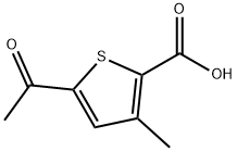 2-Thiophenecarboxylic acid, 5-acetyl-3-methyl- Struktur