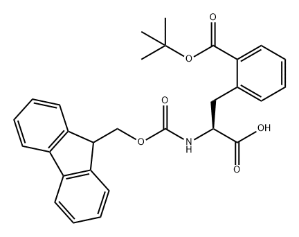 FMOC-2-[(1,1-DIMETHYLETHOXY)CARBONYL]-L-苯丙氨酸 结构式