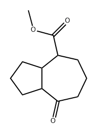 4-Azulenecarboxylic acid, decahydro-8-oxo-, methyl ester Struktur