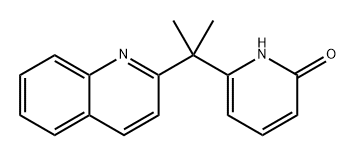6-(2-(喹啉-2-基)丙-2-基)吡啶-2(1H)-酮, 2759197-62-9, 结构式