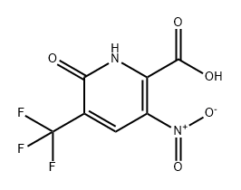 2-Pyridinecarboxylic acid, 1,6-dihydro-3-nitro-6-oxo-5-(trifluoromethyl)- Struktur