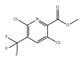 2-Pyridinecarboxylic acid, 3,6-dichloro-5-(trifluoromethyl)-, methyl ester Struktur