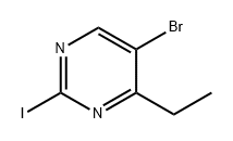 Pyrimidine, 5-bromo-4-ethyl-2-iodo- Struktur