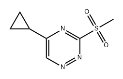 1,2,4-Triazine, 5-cyclopropyl-3-(methylsulfonyl)- Struktur