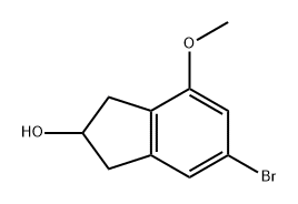 6-溴-4-甲氧基-2,3-二氢-1H-茚-2-醇, 2762233-98-5, 结构式