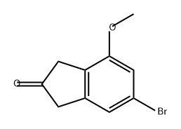 6-溴-4-甲氧基-1,3-二氢-2H-茚-2-酮, 2762233-99-6, 结构式