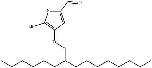5-溴-4-((2-己基癸基)氧基)噻吩-2-甲醛,2762921-58-2,结构式