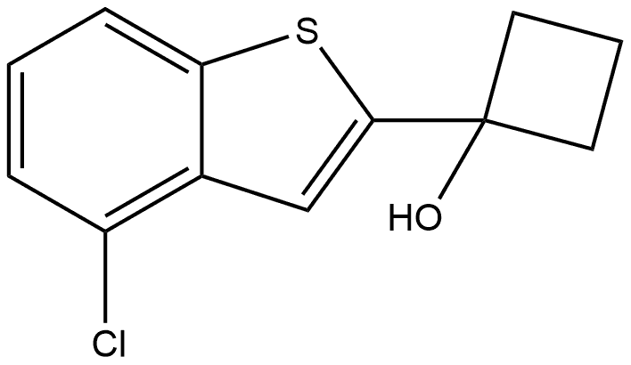 1-(4-Chlorobenzo[b]thien-2-yl)cyclobutanol Structure