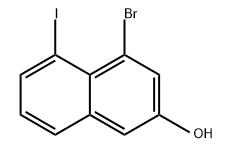 2-Naphthalenol, 4-bromo-5-iodo- Struktur
