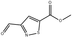 Methyl 3-formyl-5-isothiazolecarboxylate Struktur
