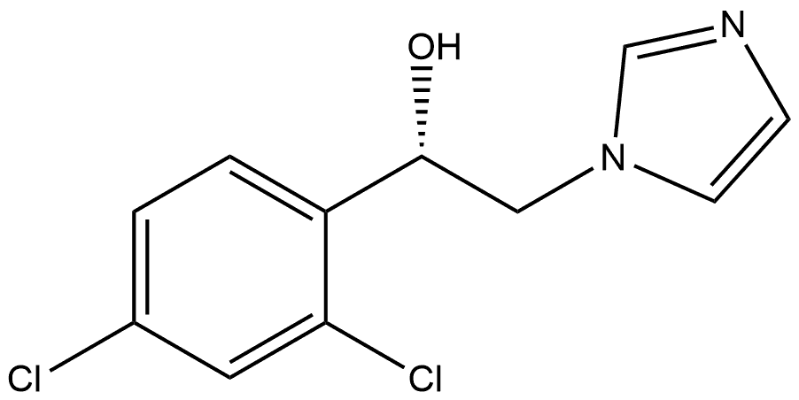 1H-Imidazole-1-ethanol, α-(2,4-dichlorophenyl)-, (αS)- Structure