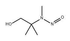 1-Propanol, 2-methyl-2-(methylnitrosoamino)- Struktur