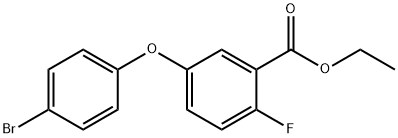 Benzoic acid, 5-(4-bromophenoxy)-2-fluoro-, ethyl ester Structure