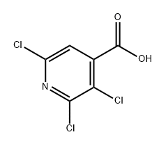 2,3,6-三氯-4-吡啶羧酸 结构式