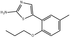2-Thiazolamine, 5-(5-methyl-2-propoxyphenyl)- 结构式