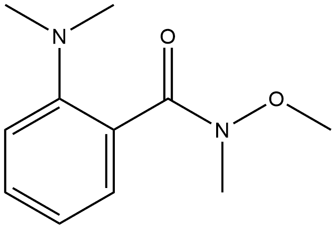 2-(Dimethylamino)-N-methoxy-N-methylbenzamide Struktur