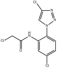 Acetamide, 2-chloro-N-[5-chloro-2-(4-chloro-1H-1,2,3-triazol-1-yl)phenyl]-|1-(2-氯乙酰胺基-4-氯苯基)-4-氯-1,2,3-三氮唑