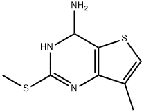 Thieno[3,2-d]pyrimidin-4-amine, 3,4-dihydro-7-methyl-2-(methylthio)- Structure