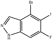 4-溴-6-氟-5-碘-1H-吲唑,2765413-93-0,结构式
