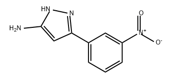 3-(3-硝基苯基)-1H-吡唑-5-胺 结构式
