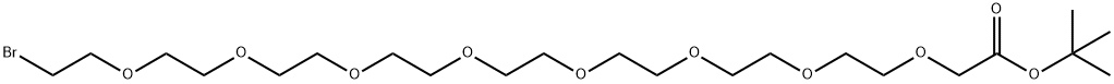 Br-PEG8-CH2-Boc Structure