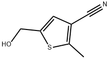 3-Thiophenecarbonitrile, 5-(hydroxymethyl)-2-methyl- Structure