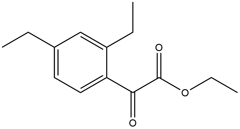 Ethyl 2,4-diethyl-α-oxobenzeneacetate Structure
