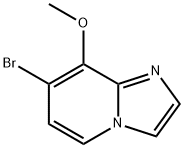 Imidazo[1,2-a]pyridine, 7-bromo-8-methoxy- Struktur