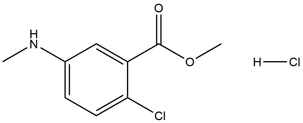 methyl 2-chloro-5-(methylamino)benzoate hydrochloride Structure