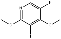 5-Fluoro-3-iodo-2,4-dimethoxypyridine Struktur