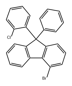 4-溴-9-(2-氯苯基)-9-苯基-9H-芴 结构式