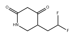 5-(2,2-二氟乙基)哌啶-2,4-二酮, 2767411-68-5, 结构式